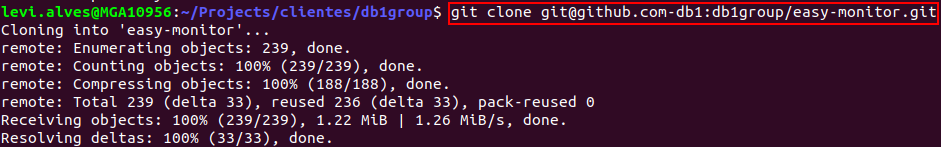 Git Clone Easy monitor